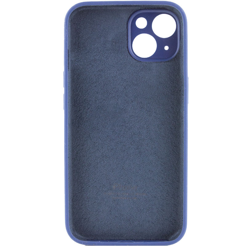 Silicone Case Full Camera Protective (AA) для iPhone 14 (Deep navy)-1